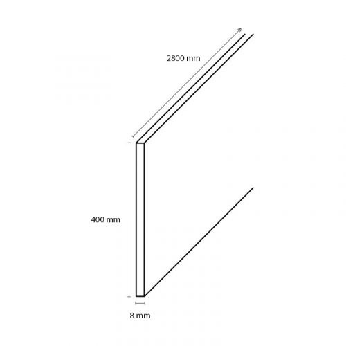 Wangpaneel Giaveno Warm Noten 280x40cm